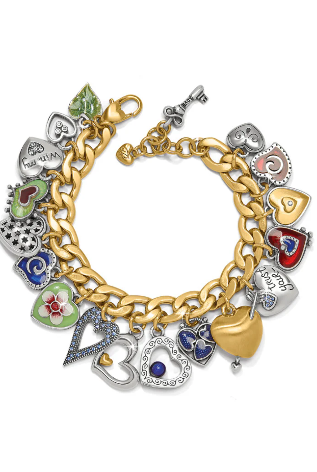 One Heart Charm Bracelet - Multi