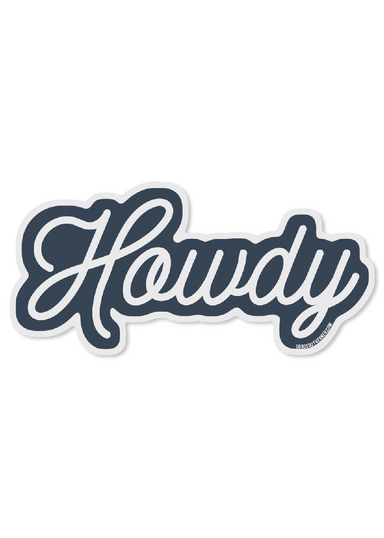 Howdy Sticker - Tucker Brown
