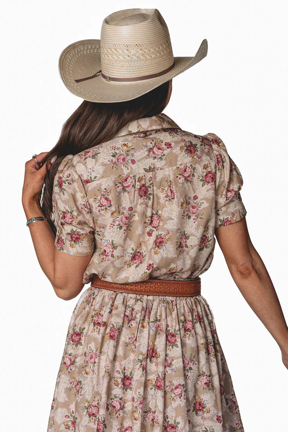 Chantilly Romance Floral Bow Tie Blouse