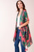 Hibiscus Lily Kimono - Pink/Green - Tucker Brown
