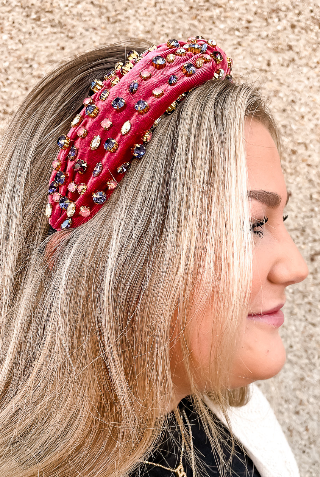 Gems For Days Headband - Ruby *