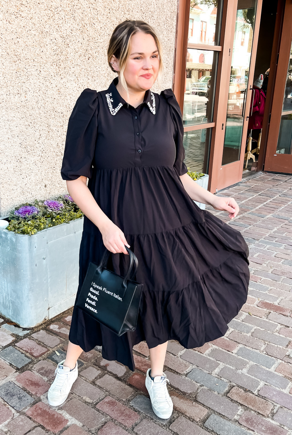 Happy Hour Midi Dress - Black