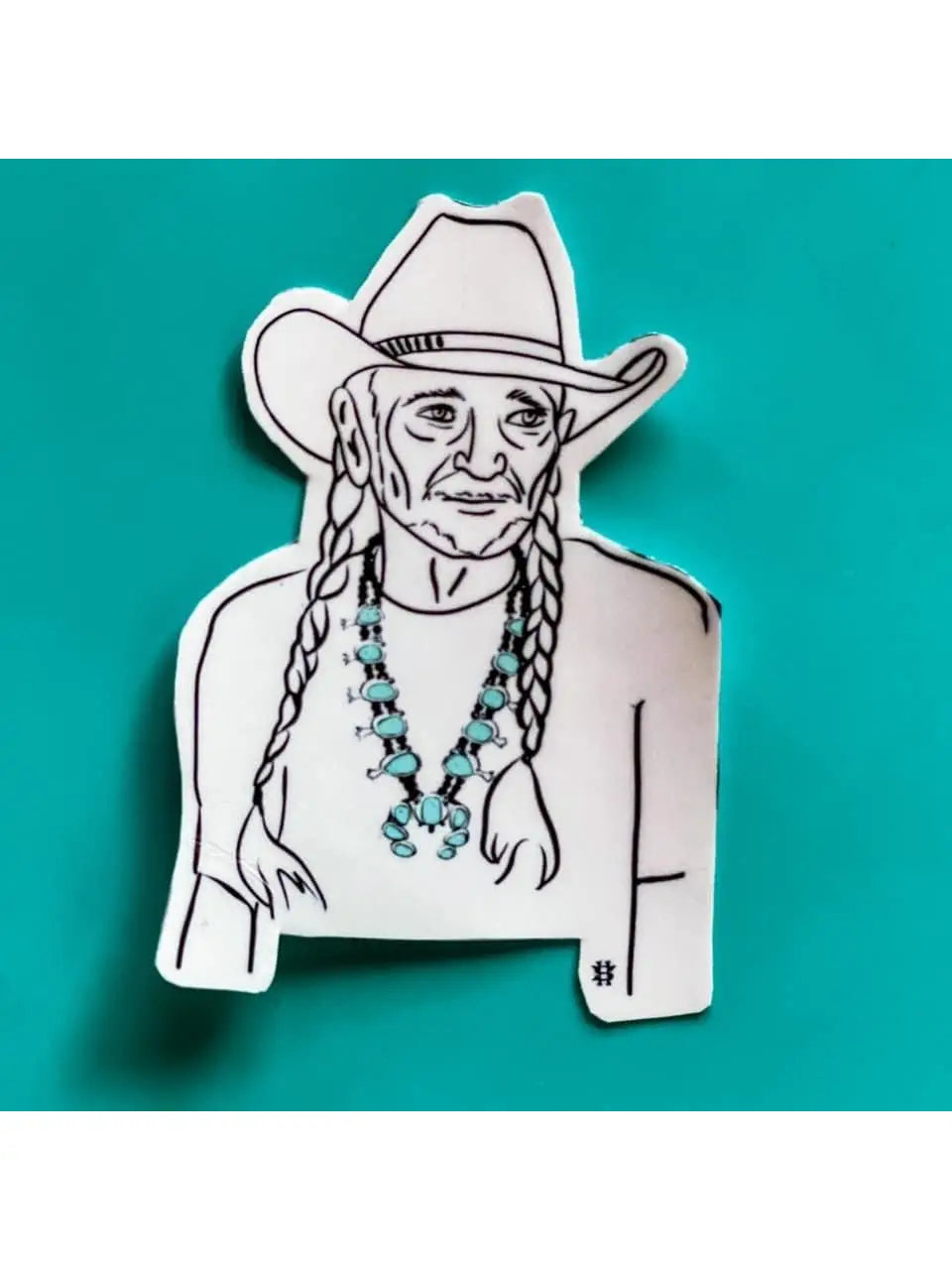 Willie Nelson Original Hippie Sticker