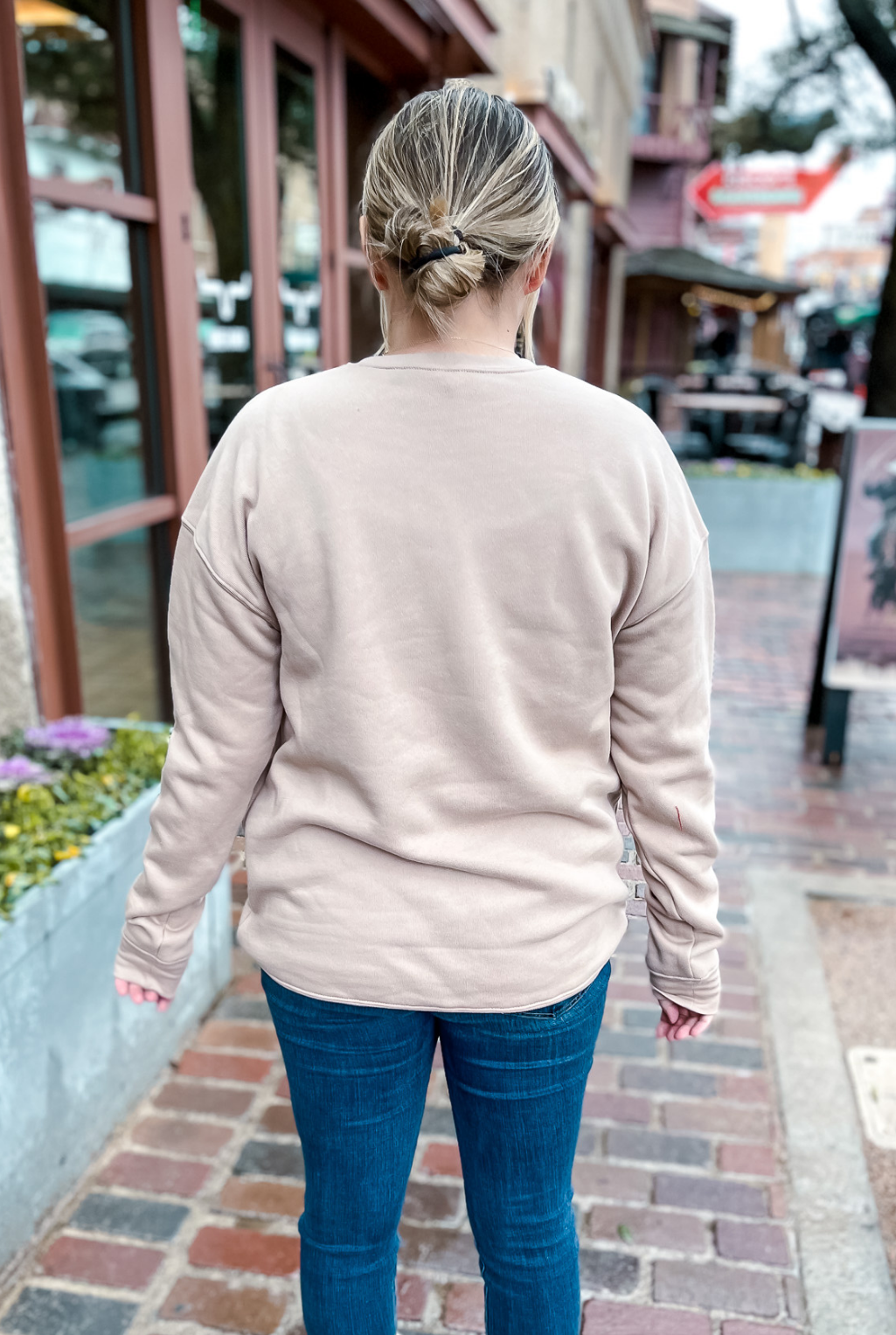 Where The Herd Is Sweatshirt - Tan