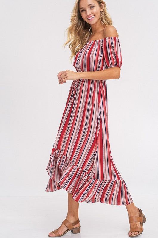 Twirlin' Hi/Lo Dress - Brick - Tucker Brown