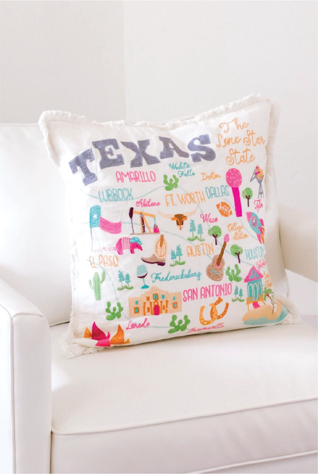 Texas Icons Pillow
