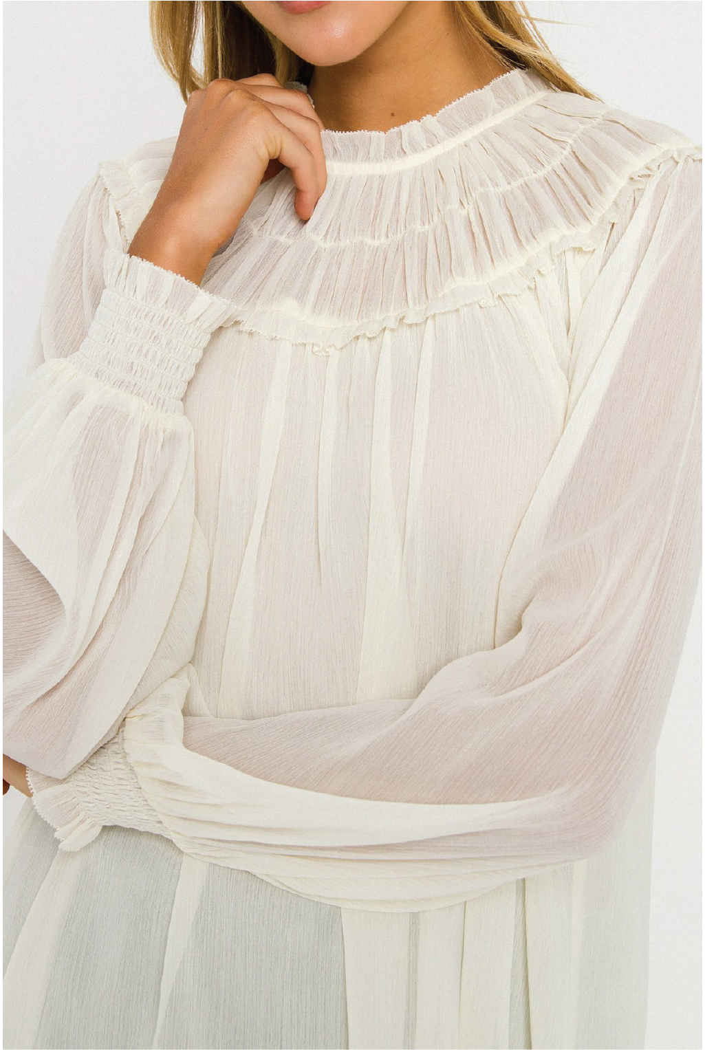 Felicity Blouse -Ivory - Tucker Brown