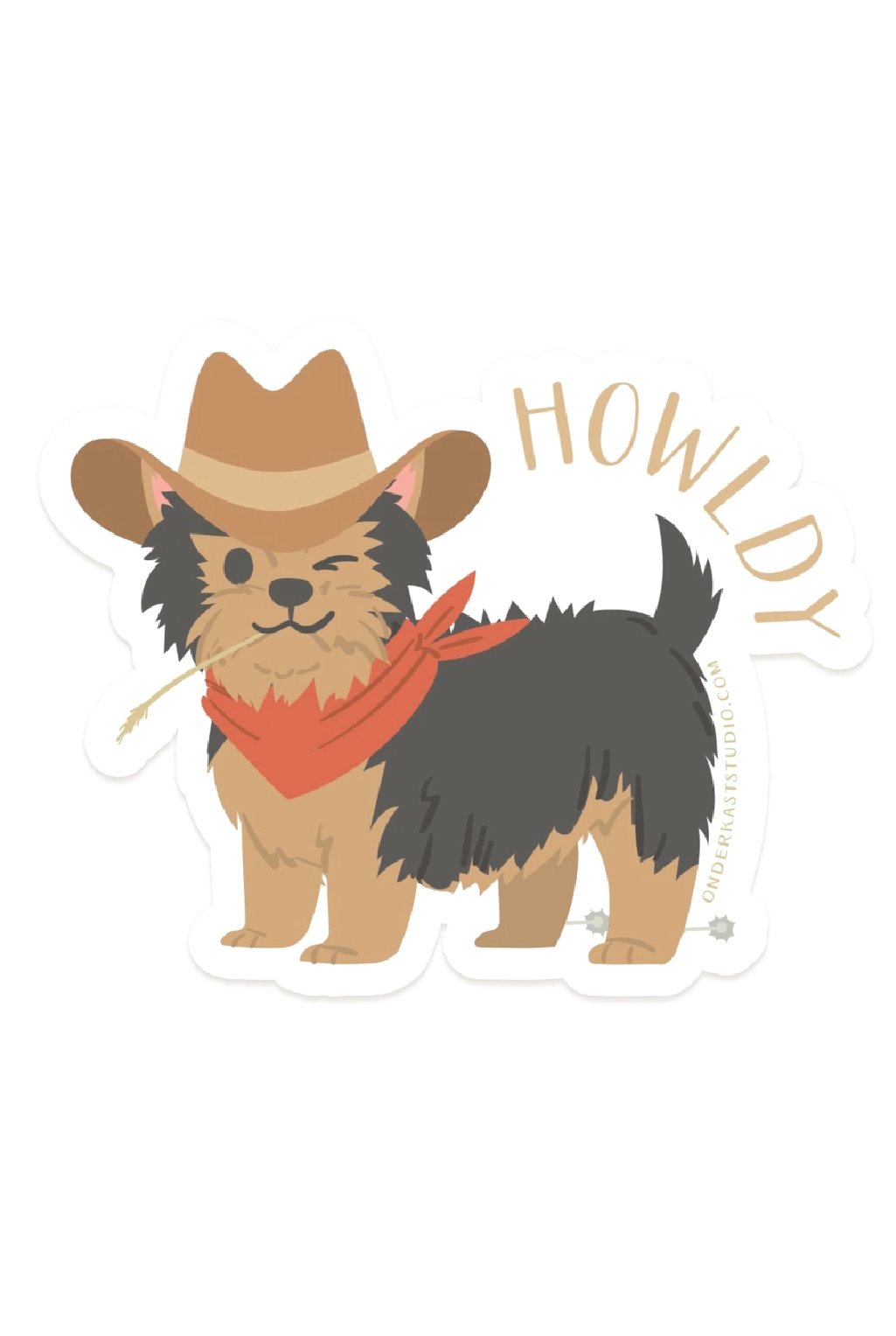 Howldy Sticker