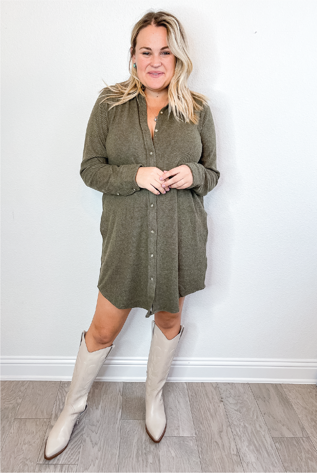 Faherty - Legend Sweater Dress - Olive