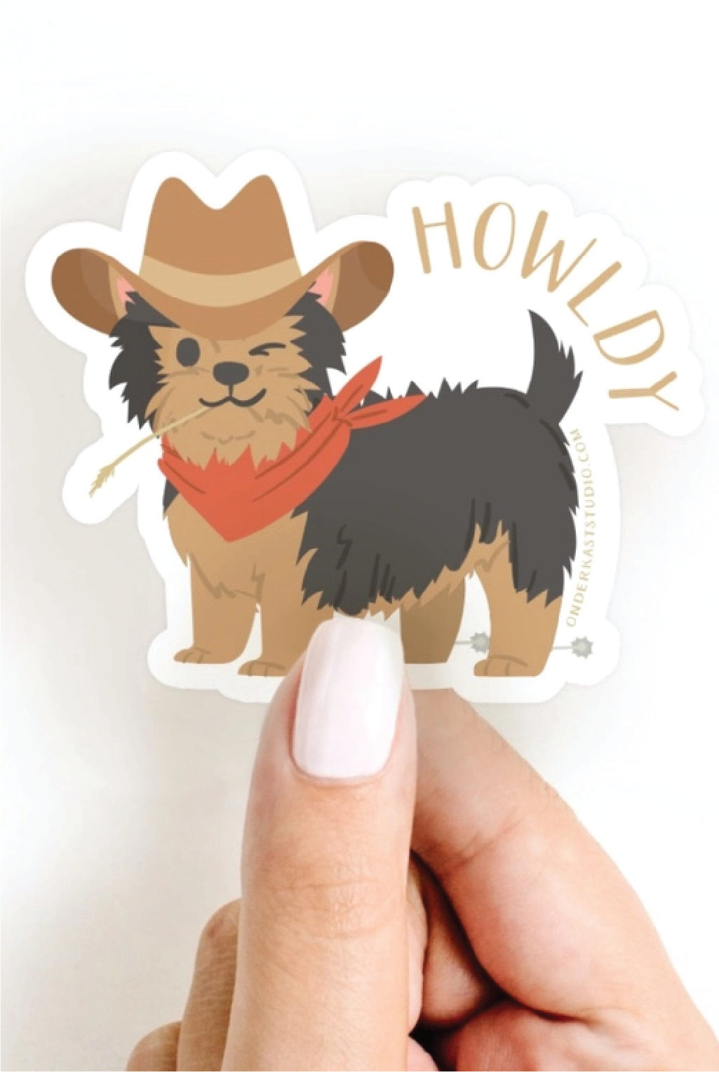 Howldy Sticker