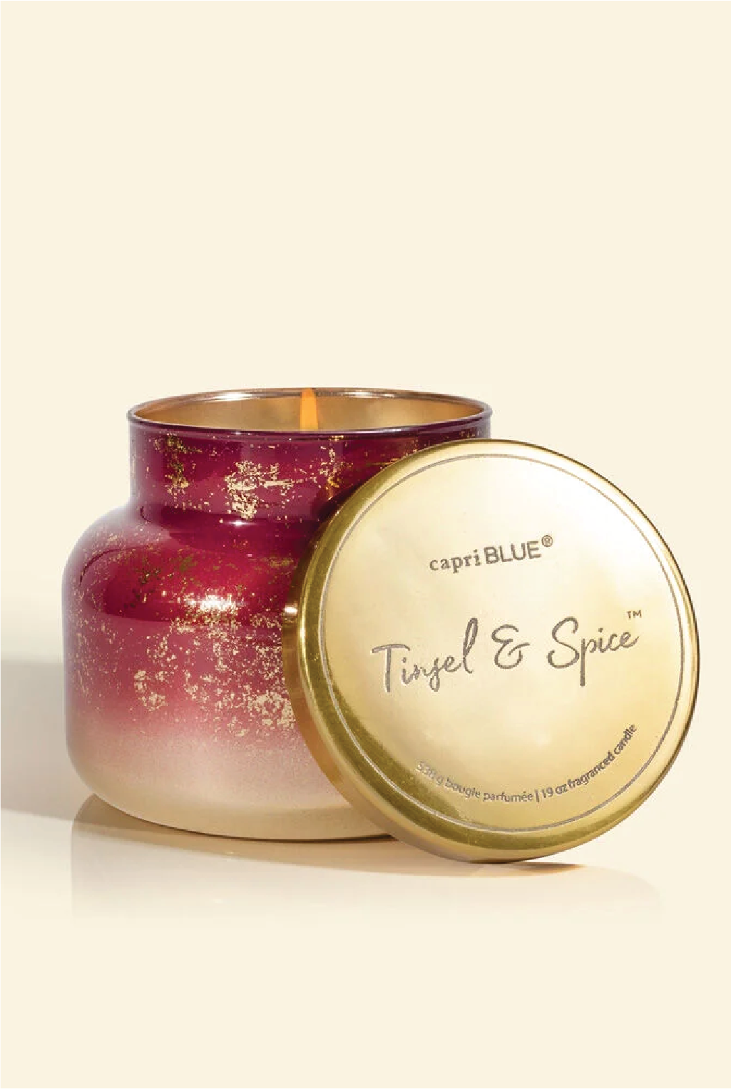 Tinsel Spice Glimmer Candle - 19oz