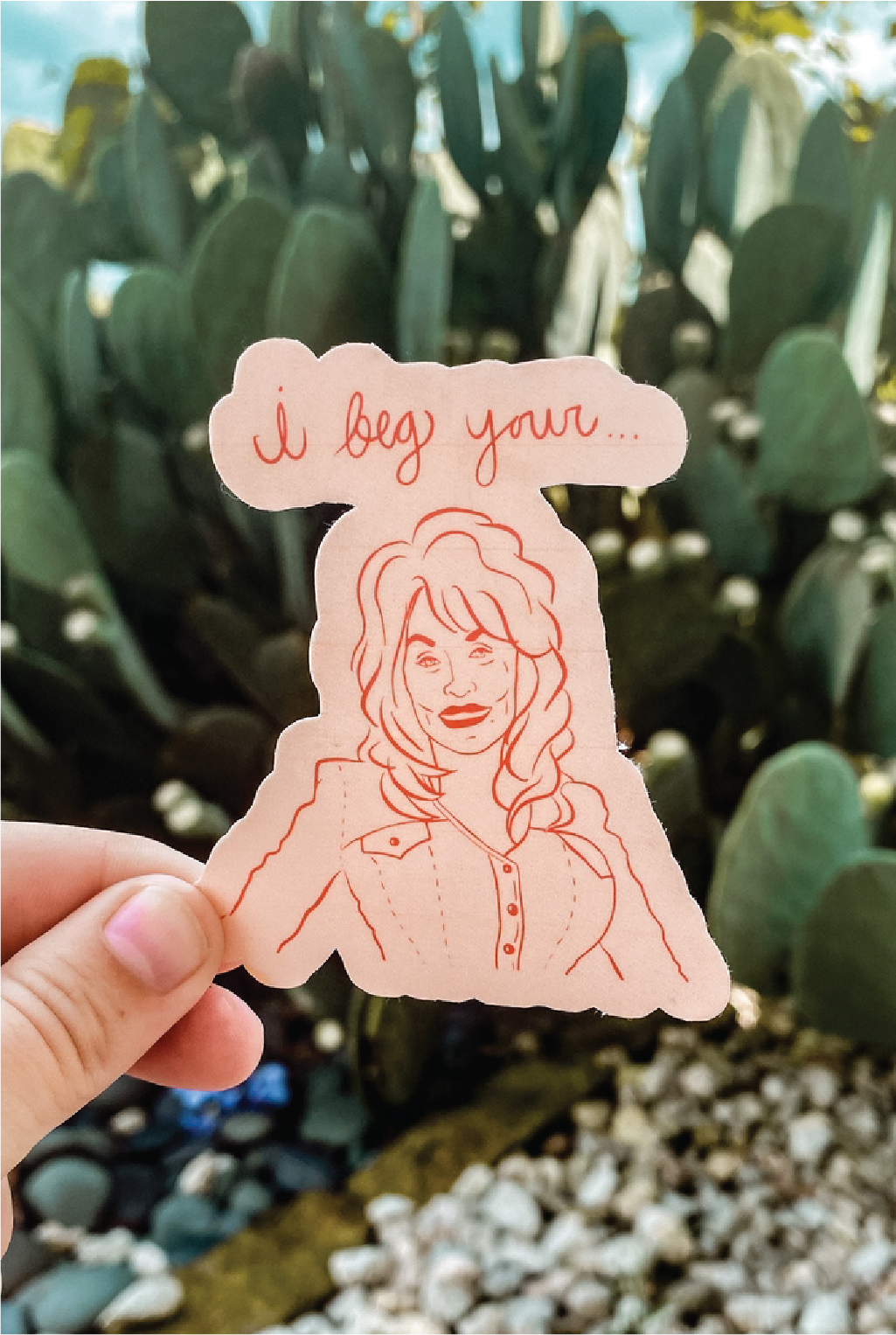 Beg Your Parton Sticker