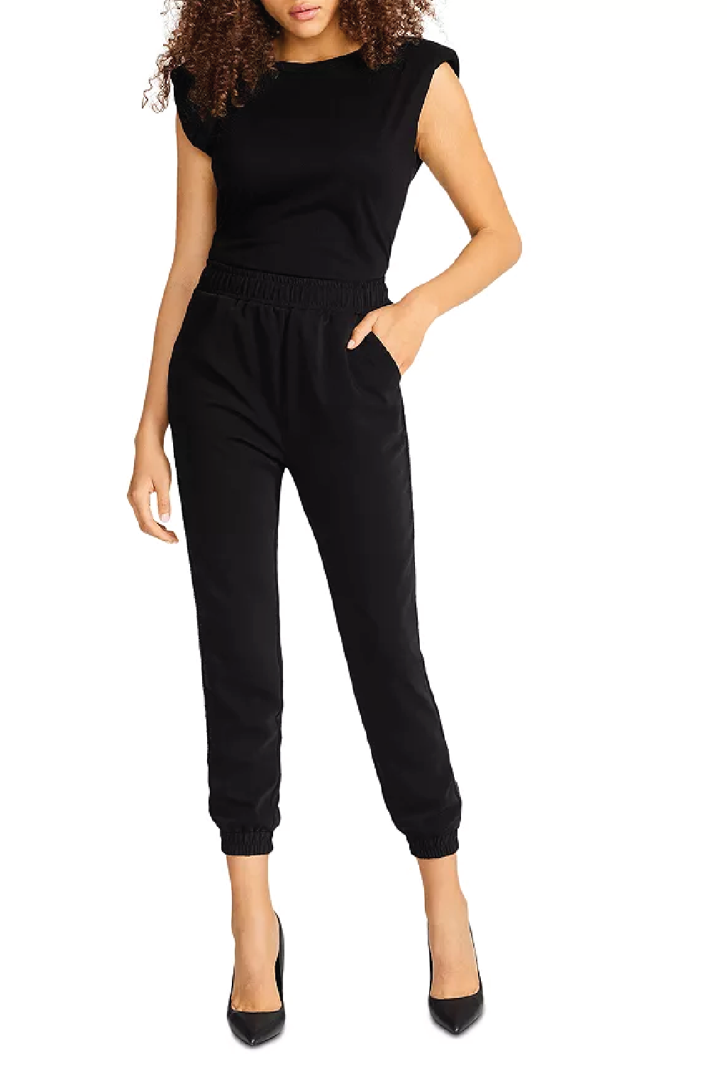 Steve Madden - Break The Ice Sequin Jogger - Black