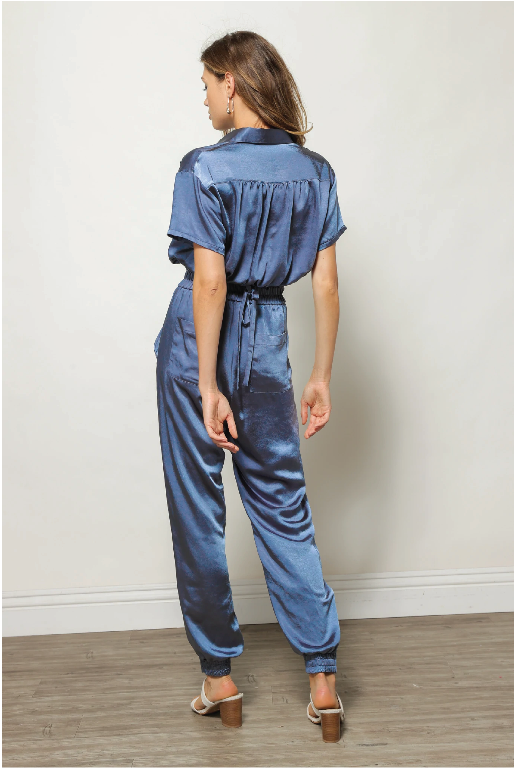 Mai Satin Jogger - Tucker Brown