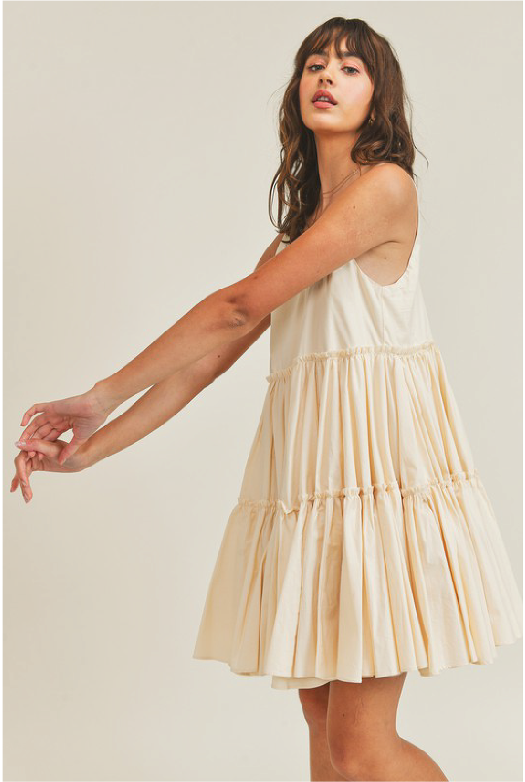 Eloise Tiered Dress - Vanilla