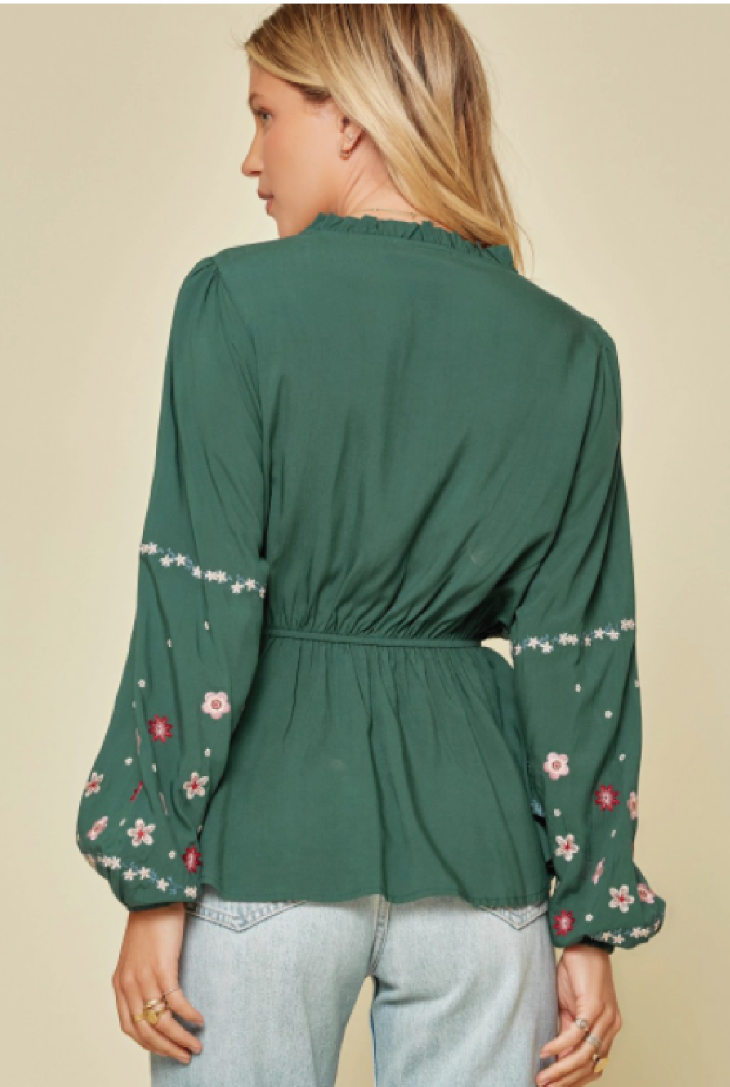 Noel Embroidered Blouse