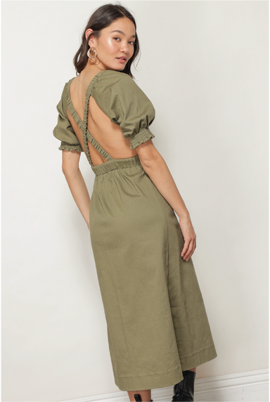 Rocky Midi Dress - Tucker Brown