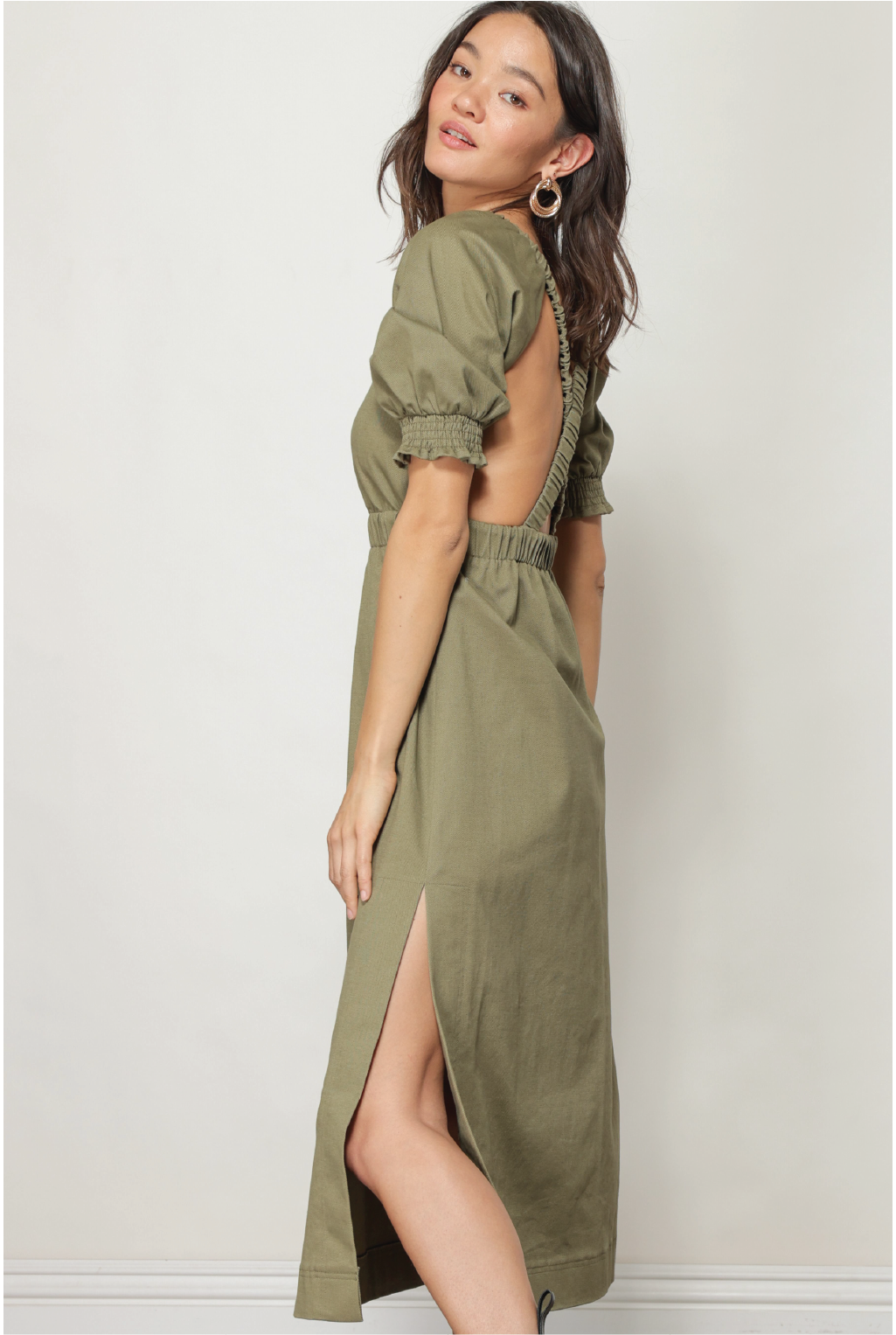 Rocky Midi Dress - Tucker Brown