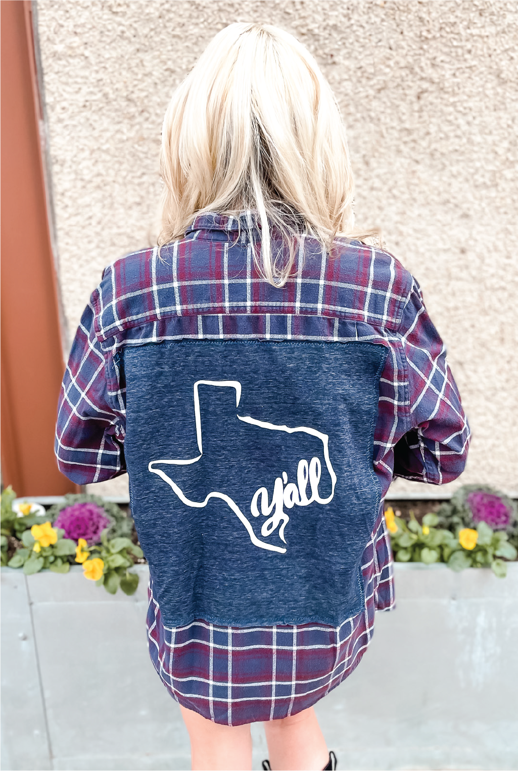 Vintage Texas T Back Flannel - Y'all
