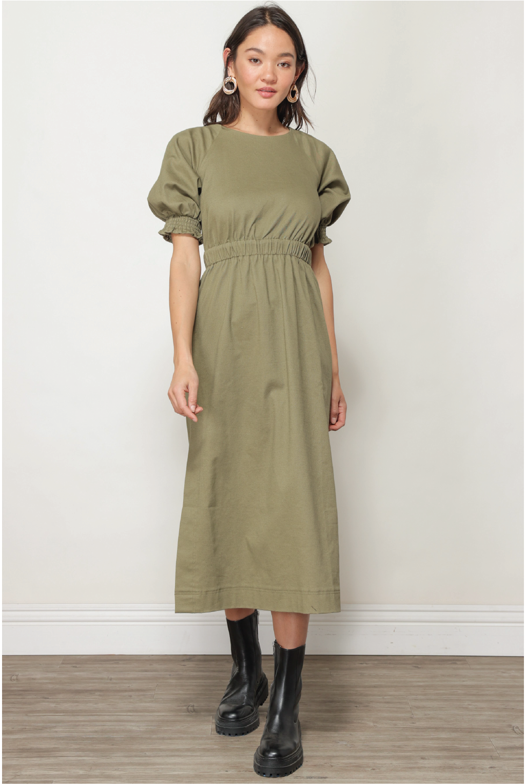 Rocky Midi Dress - Tucker Brown