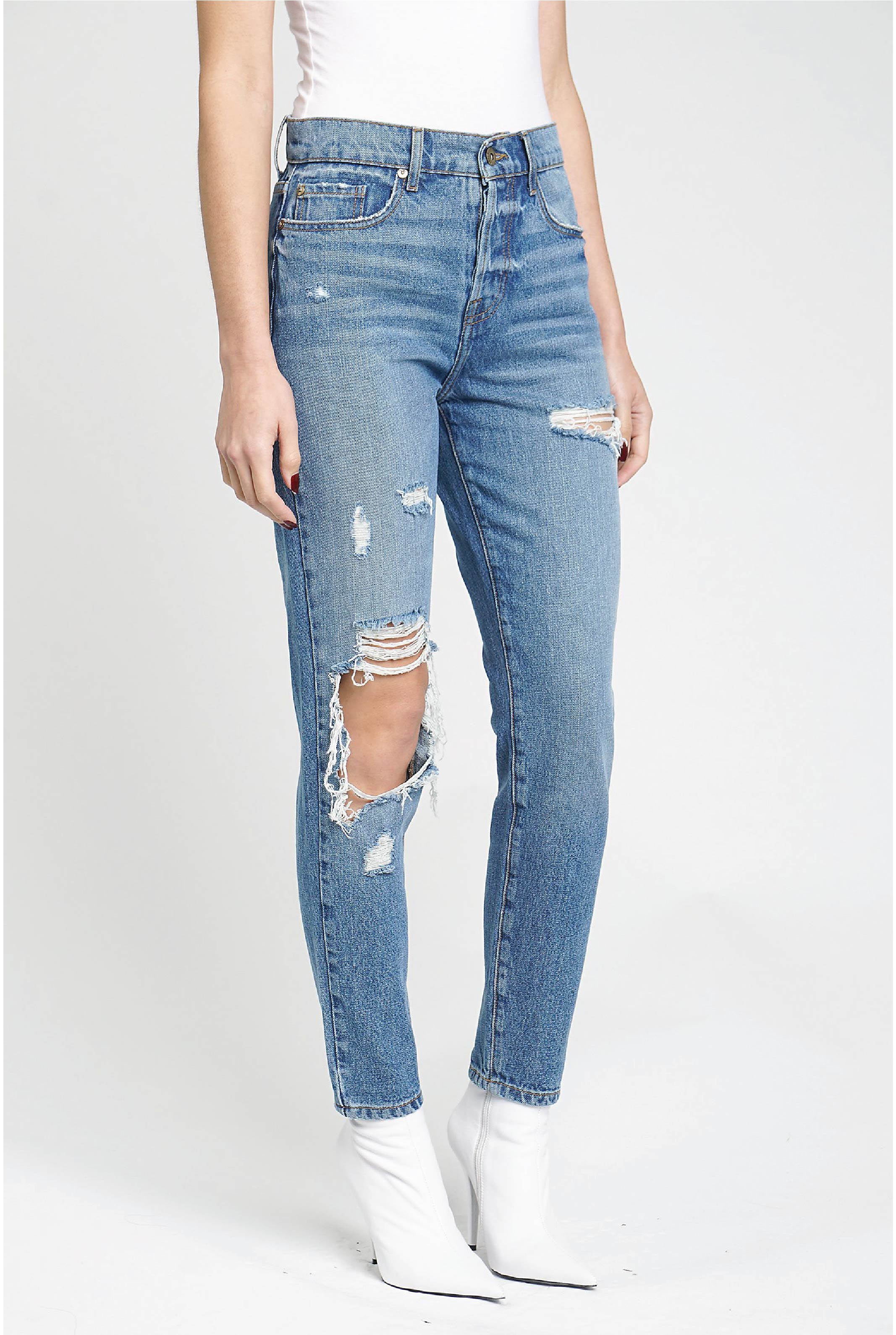 Nico Mom Jean - Denim - Tucker Brown