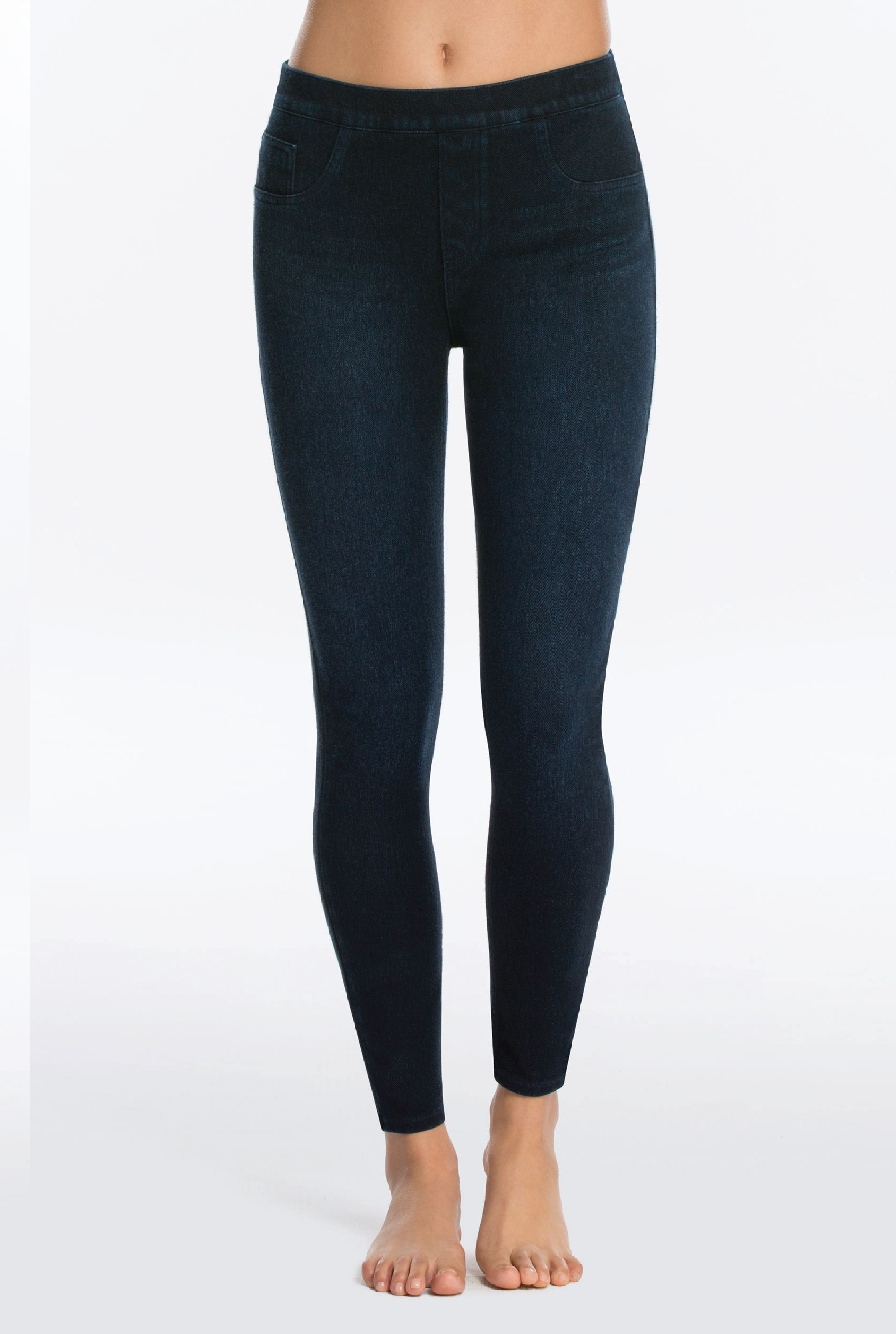 Jean-Ish Ankle Leggings - Indigo - Tucker Brown