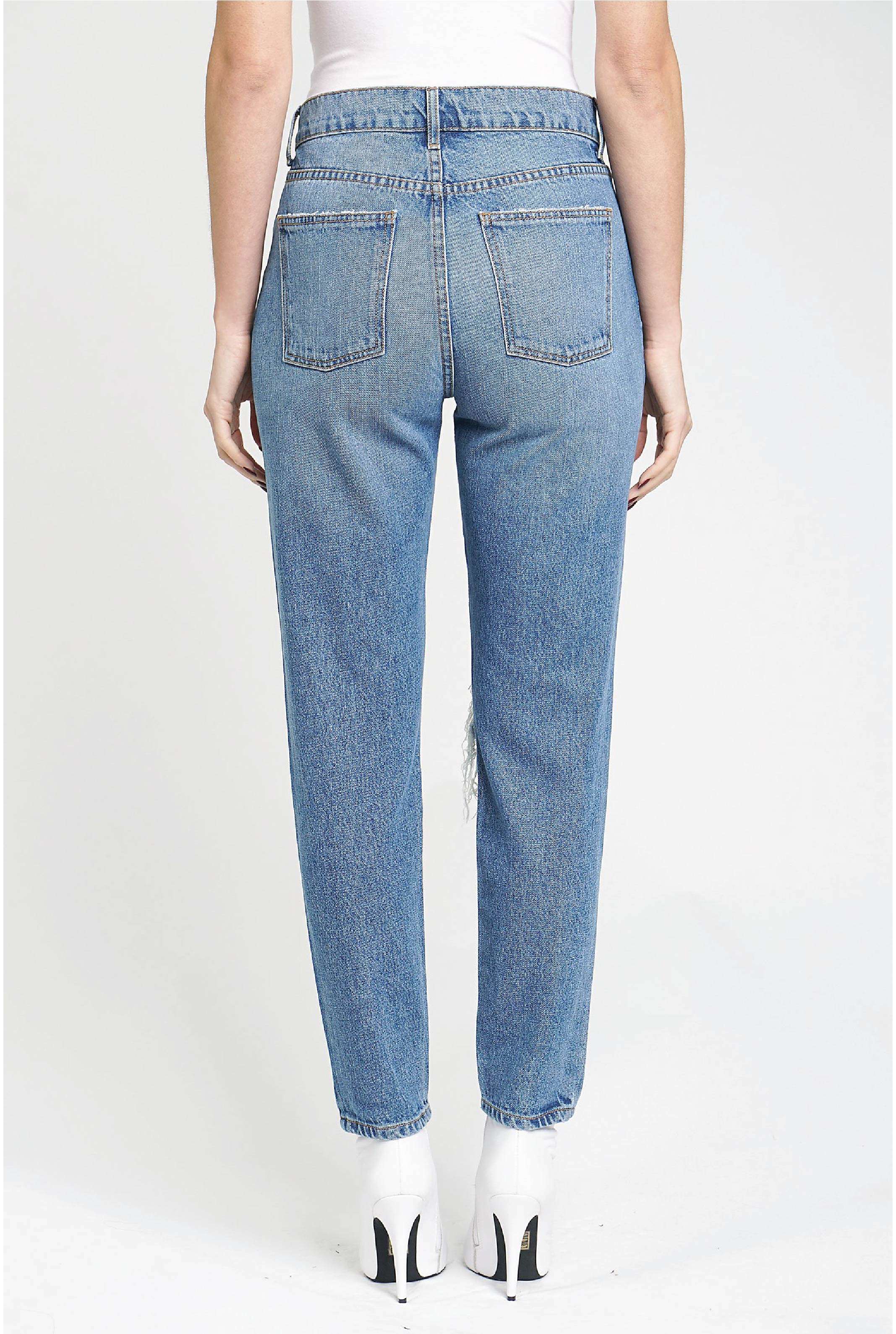 Nico Mom Jean - Denim - Tucker Brown