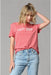 Happy Mama Graphic Tee - Rose - Tucker Brown