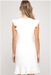 Miriam Cap Sleeve Dress - White - Tucker Brown