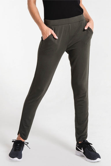 Z Supply - The Tear Drop Soft Pant - Olive - Tucker Brown