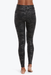 Faux Leather Camo Leggings - Matte Black - Tucker Brown