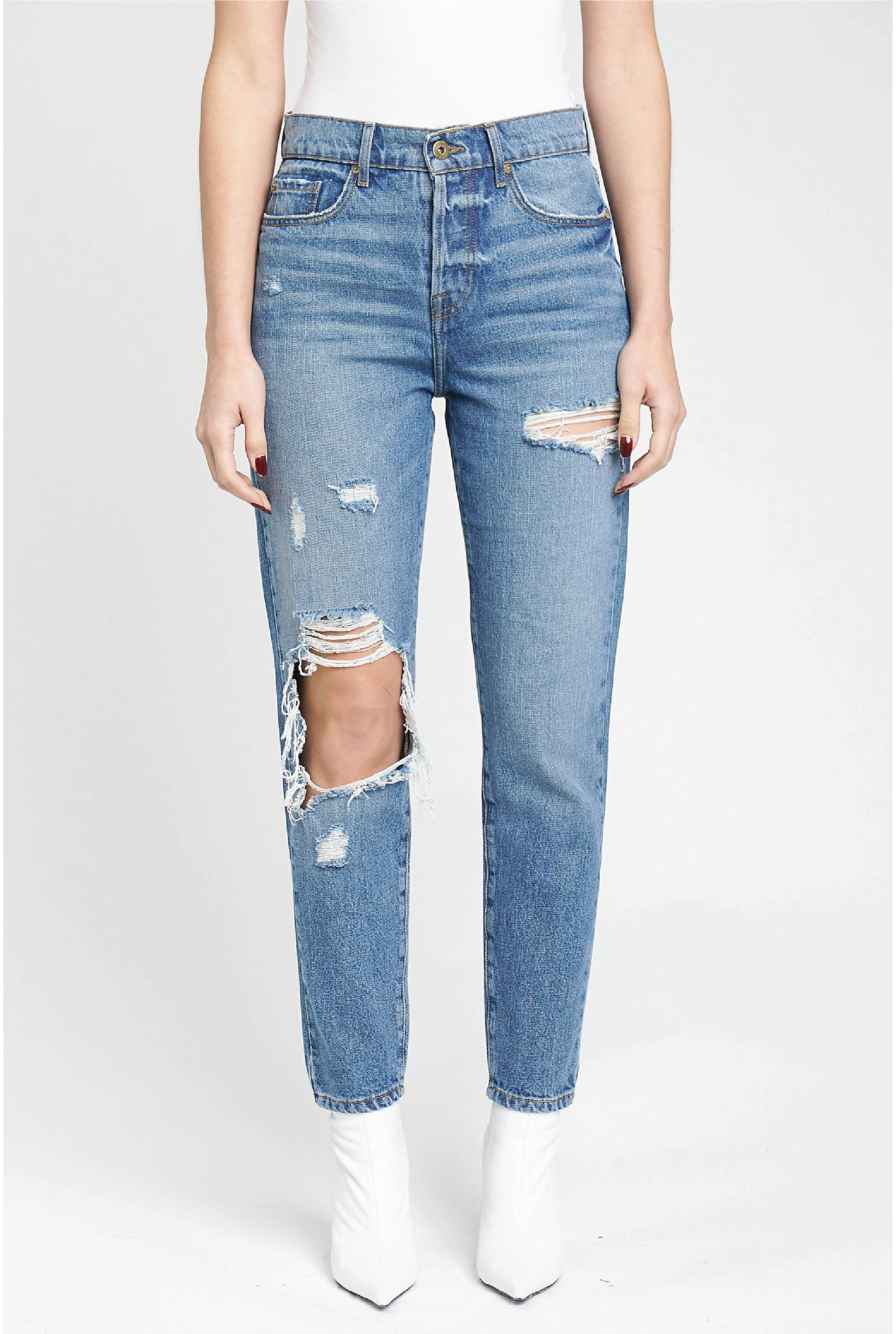 Nico Mom Jean - Denim - Tucker Brown