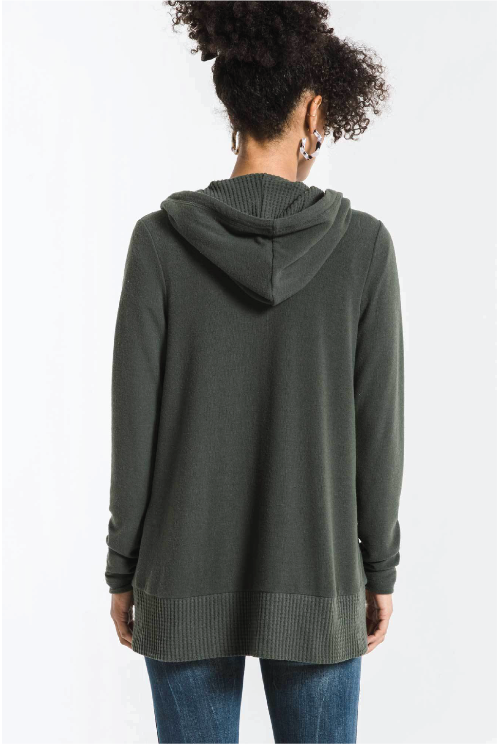 Z Supply - Thermal Lined Cardigan - Olive - Tucker Brown