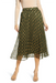Deck The Halls Pleated Skirt -Green - Tucker Brown