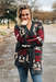Plush Tribal Cardigan - Charcoal - Tucker Brown