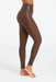 Faux Leather Snakeskin Leggings - Brown - Tucker Brown