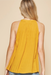 Carnation Embroidered Tank - Mustard - Tucker Brown