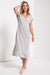 Z Supply - Stripe Midi Dress - Heather Grey - Tucker Brown