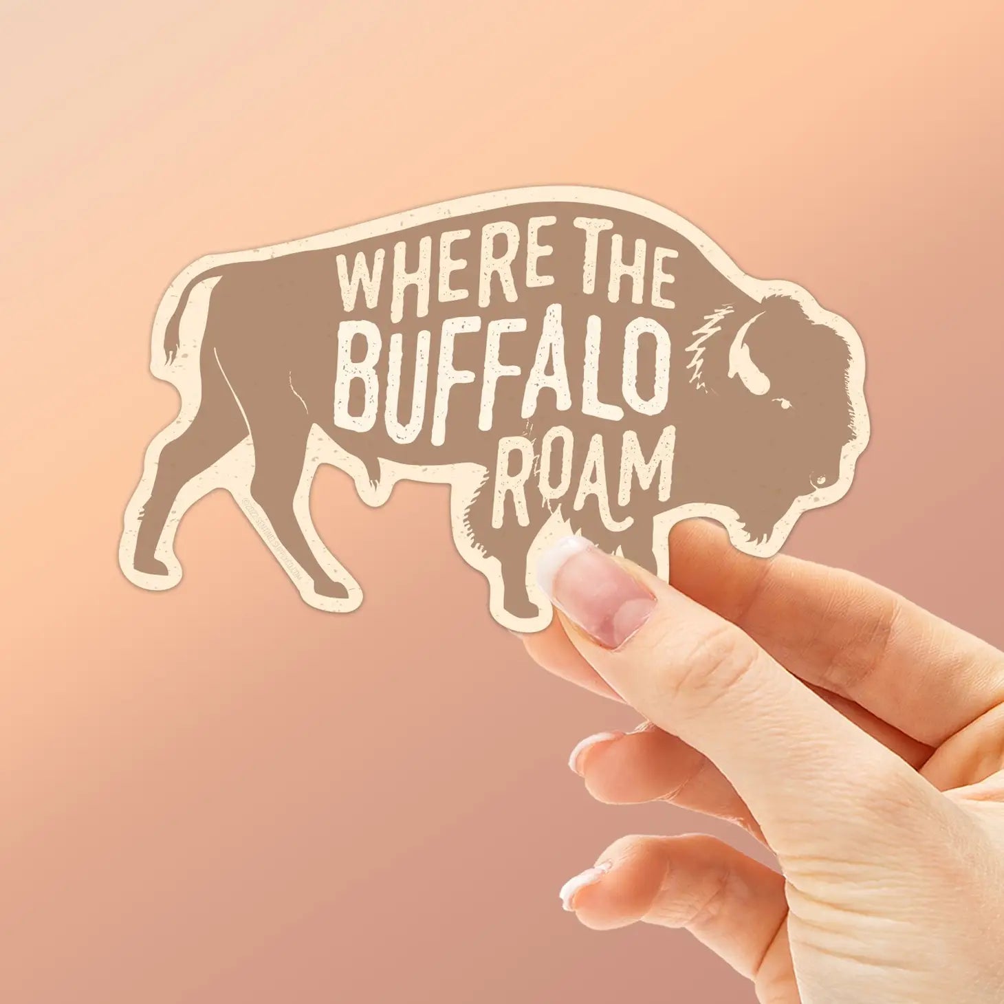 Buffalo Roam Sticker
